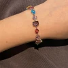 Pequeño libro rojo big bang pulsera mujer arco iris streamer rebosante de cristal dulce pulsera con cristal swaro Application Scenario
